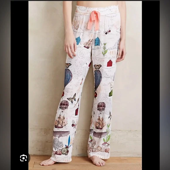 Anthropologie Sarah Ogren Wonderlust Sleep Pants - Picture 1 of 11